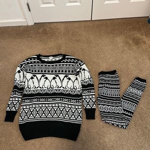 Mossimo Penguin Oversized Sweater Set